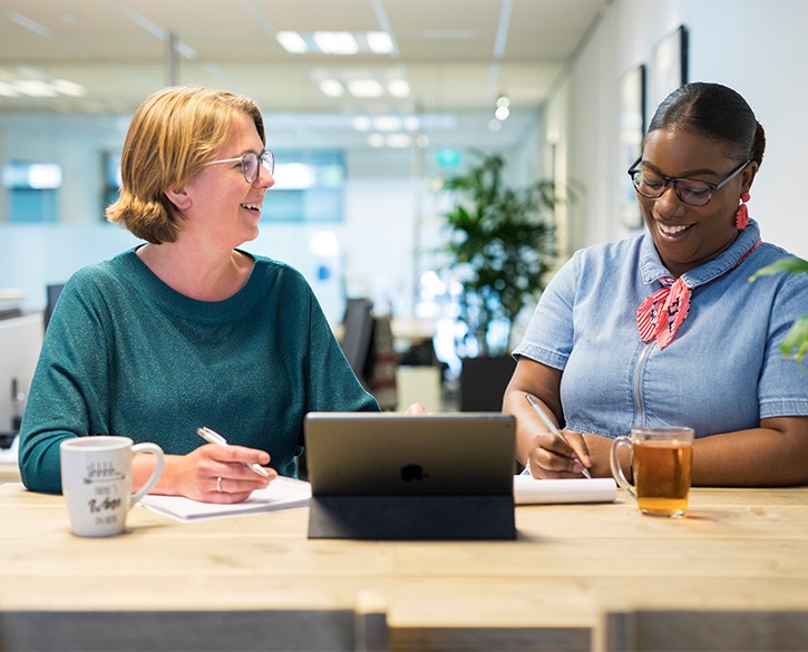 Man en vrouw naast elkaar